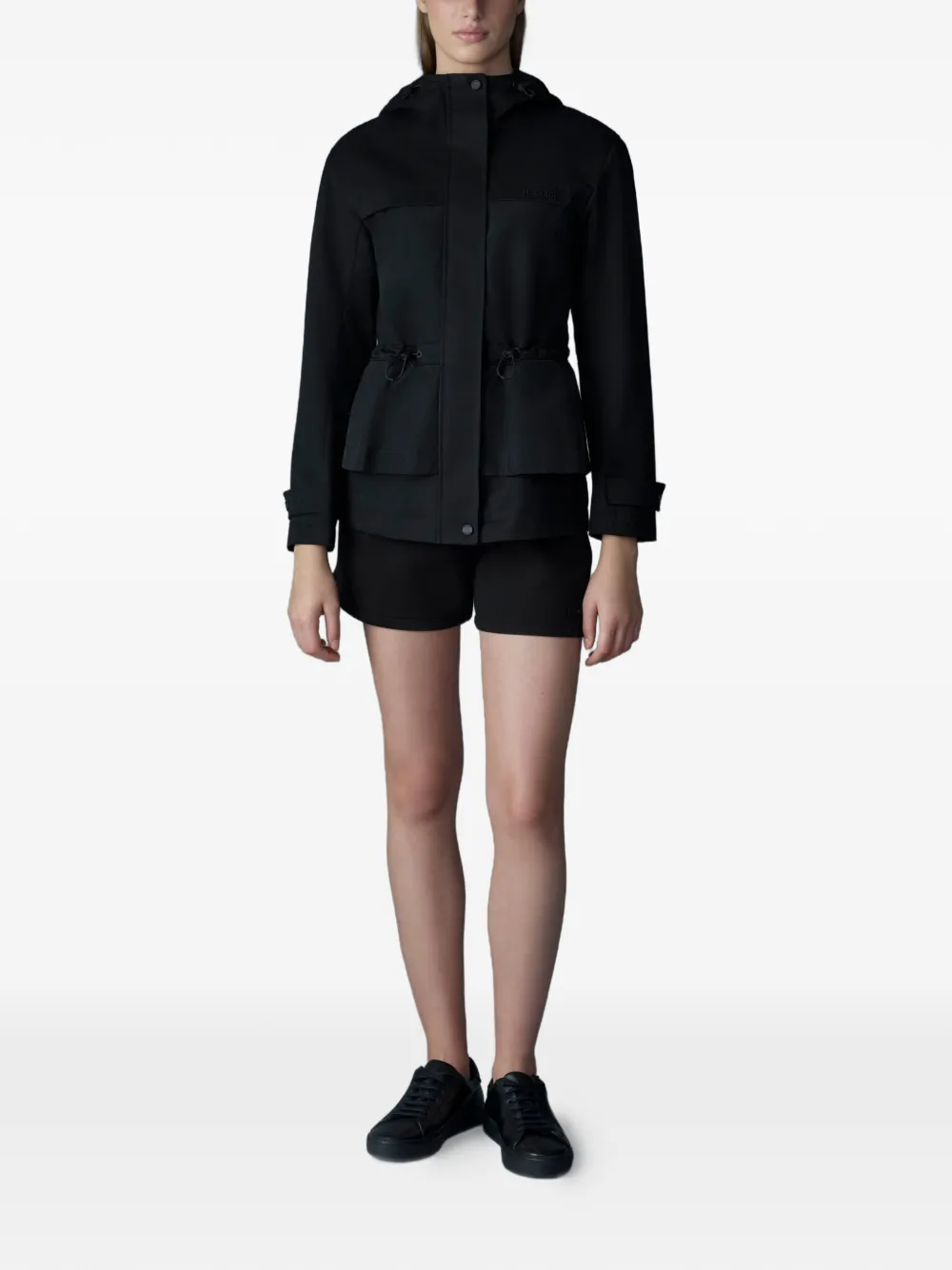  Mackage Kaori-lvs Hooded Drawstring Jacket - Black 