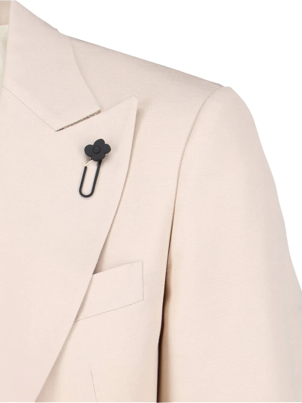 Lardini Blazer met enkele rij knopen Beige