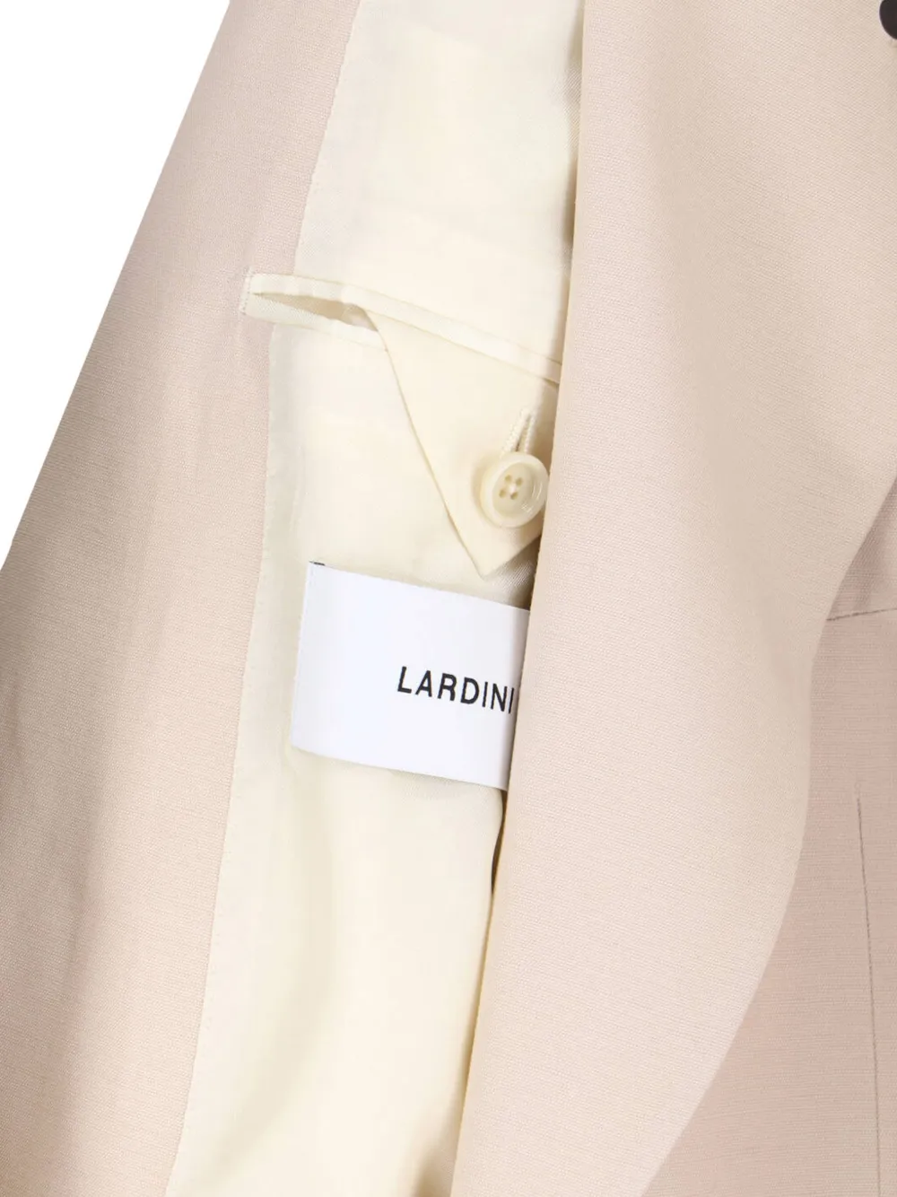 Lardini Blazer met enkele rij knopen Beige