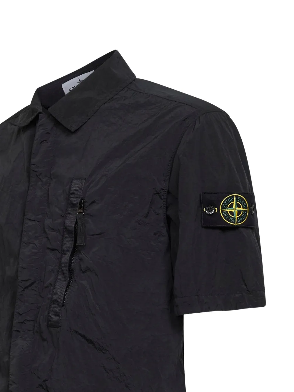 Stone Island Overhemd met logo Zwart