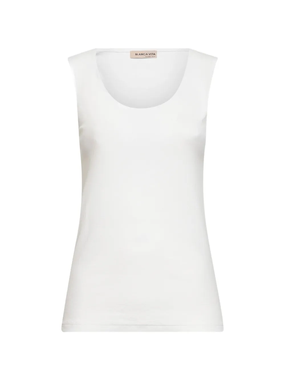 Blanca Vita scoop-neck tank top - Weiß