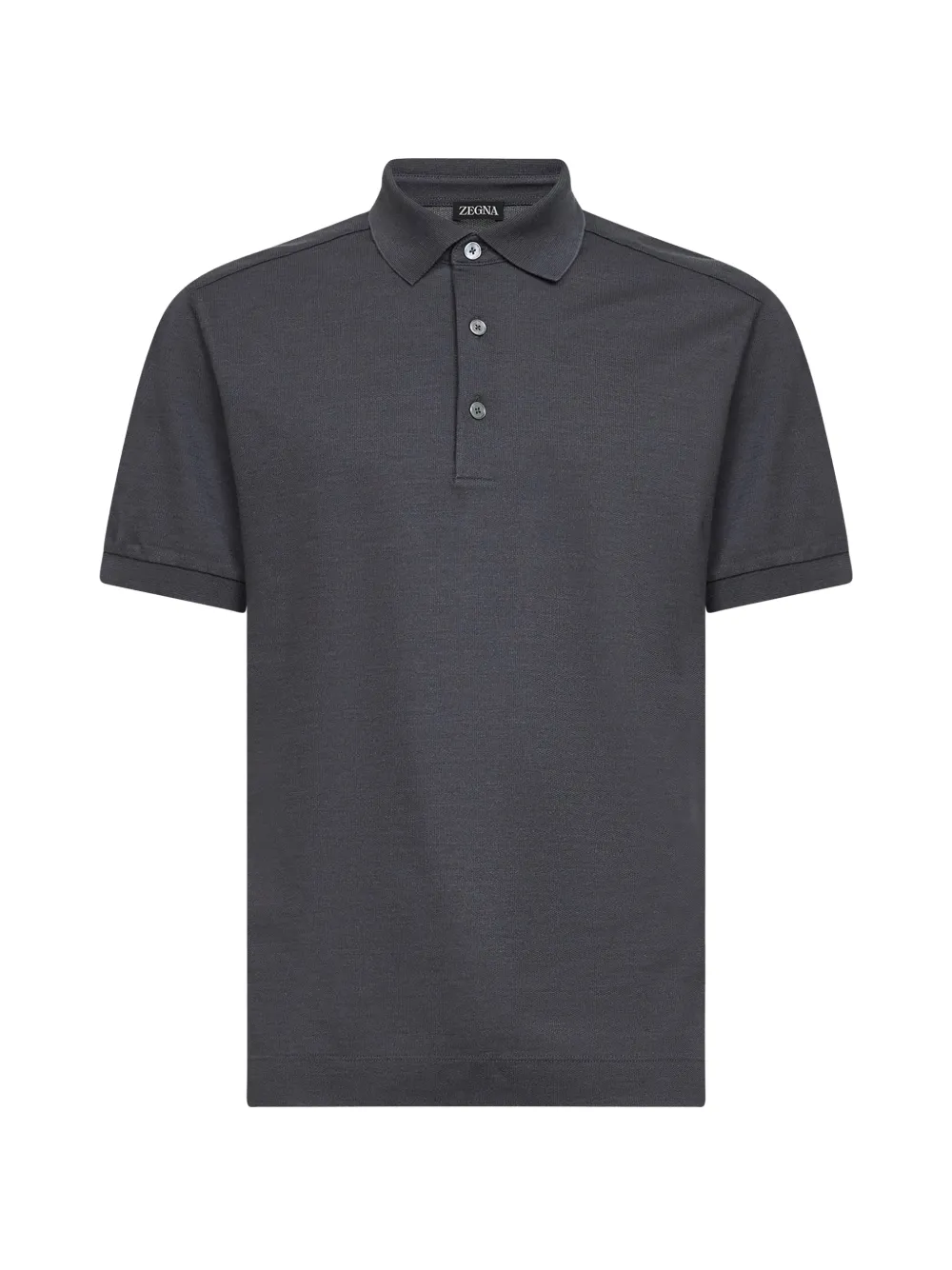 Zegna 버튼 플래킷 폴로 셔츠 | 그레이 | Image 1