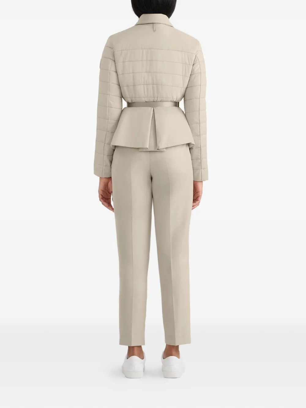  Mackage Serafina Belted Quilted Jacket - Neutrals 