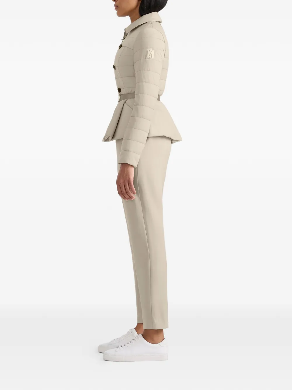 Mackage Serafina gewatteerd jack met ceintuur Beige