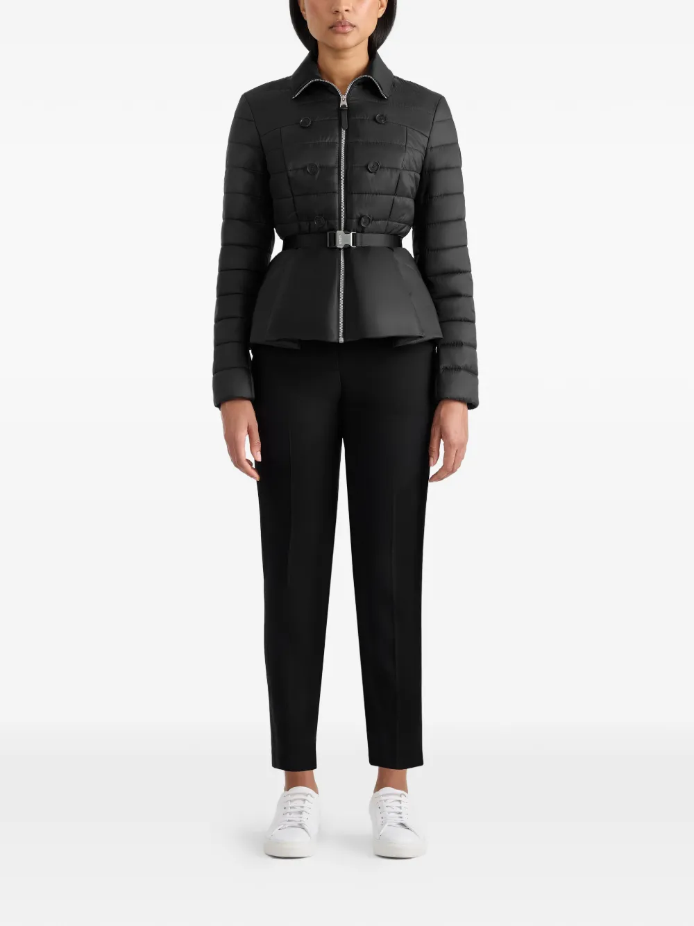  Mackage Serafina Belted Quilted Jacket - Black 