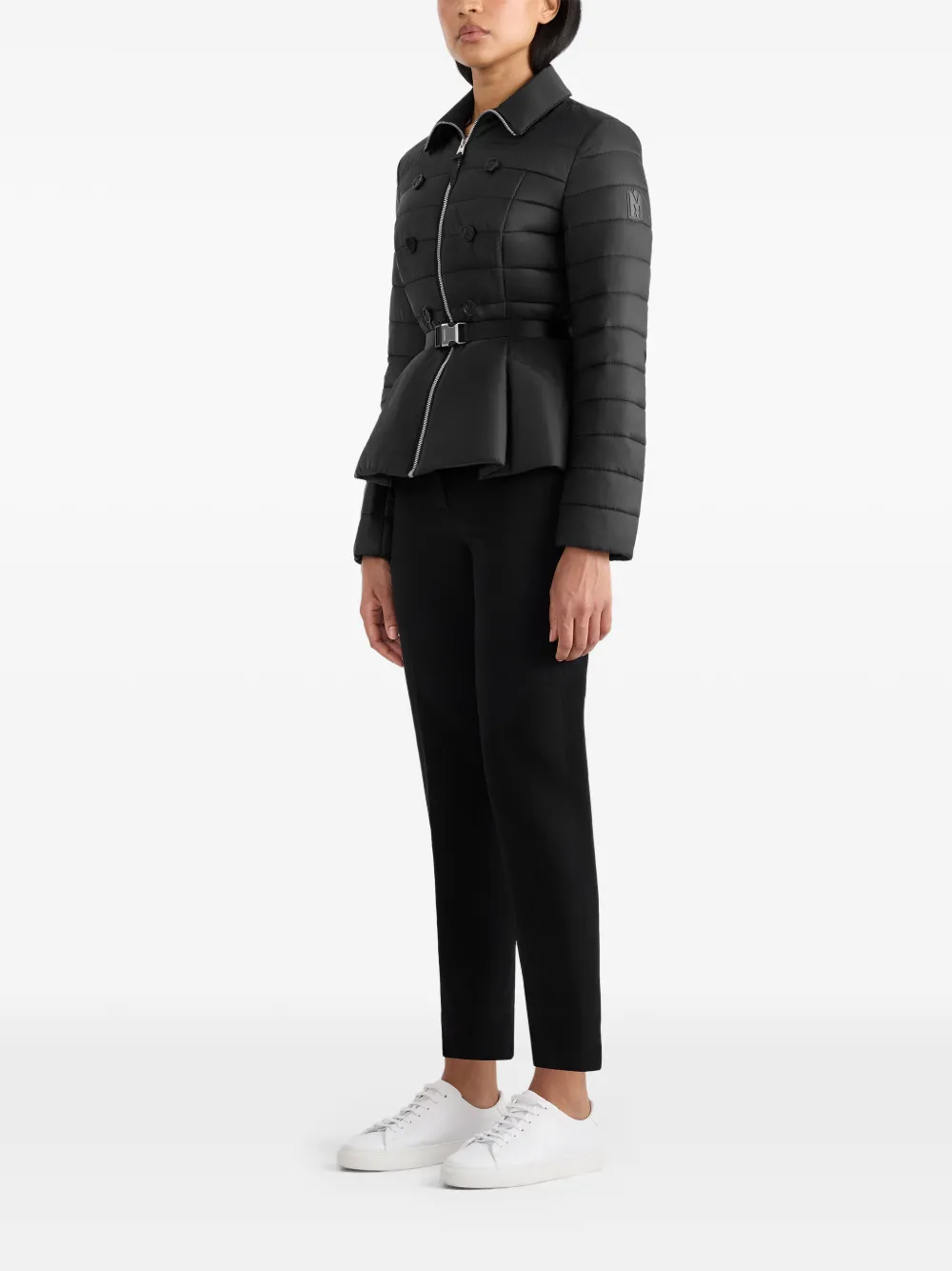 Mackage Serafina Belted Quilted Jacket - Black 