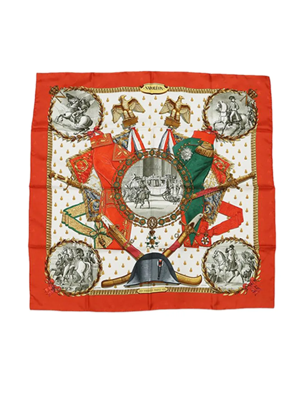 Hermès Pre-Owned 2000-2020 Napoleon Silk Scarf scarves - Orange