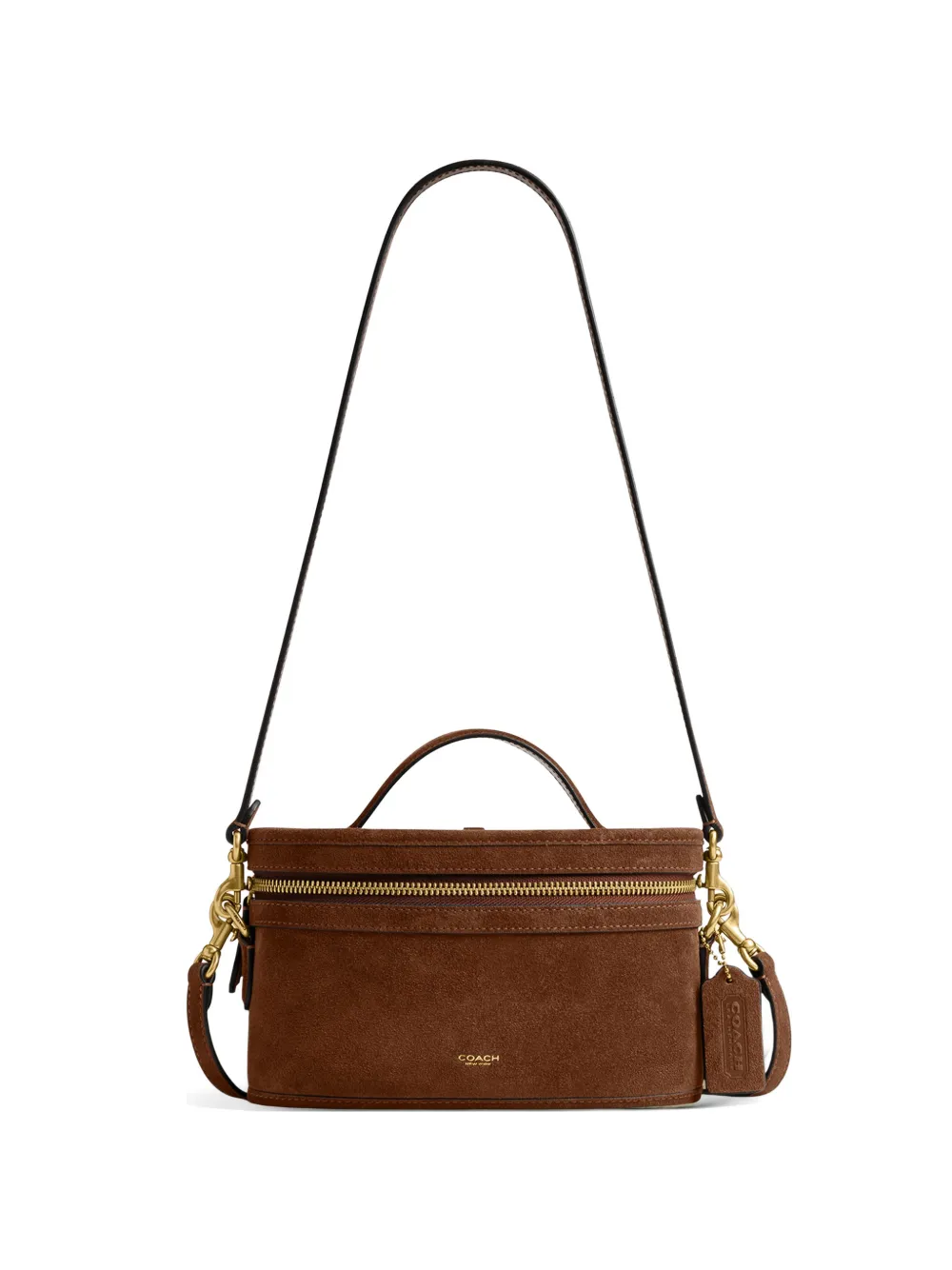 Coach Trail suede shoulder bag - Marrone