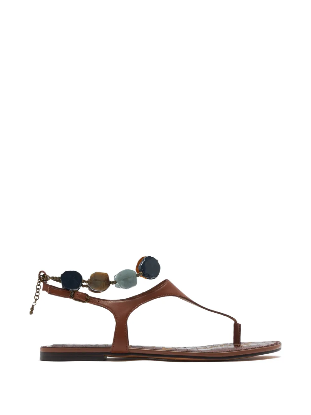 Sam Edelman Canna Thong bead-embellished sandals - Marrone