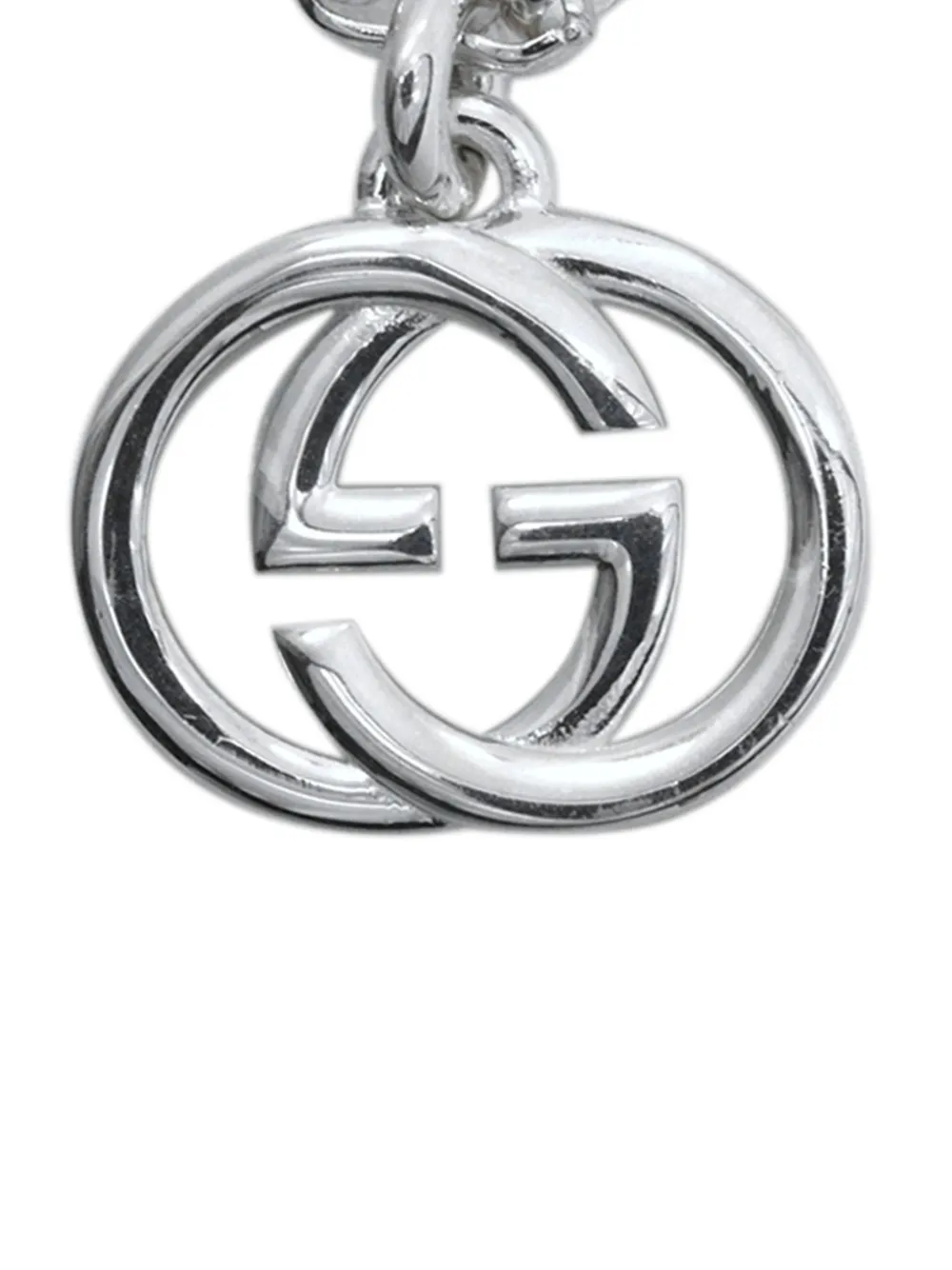 Gucci Pre-Owned 2015-2025 Sterling Silver Interlocking G Pendant bracelet - Argento