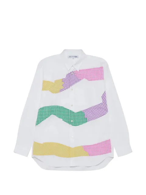 Comme Des Garçons Shirt 格纹拼贴设计衬衫