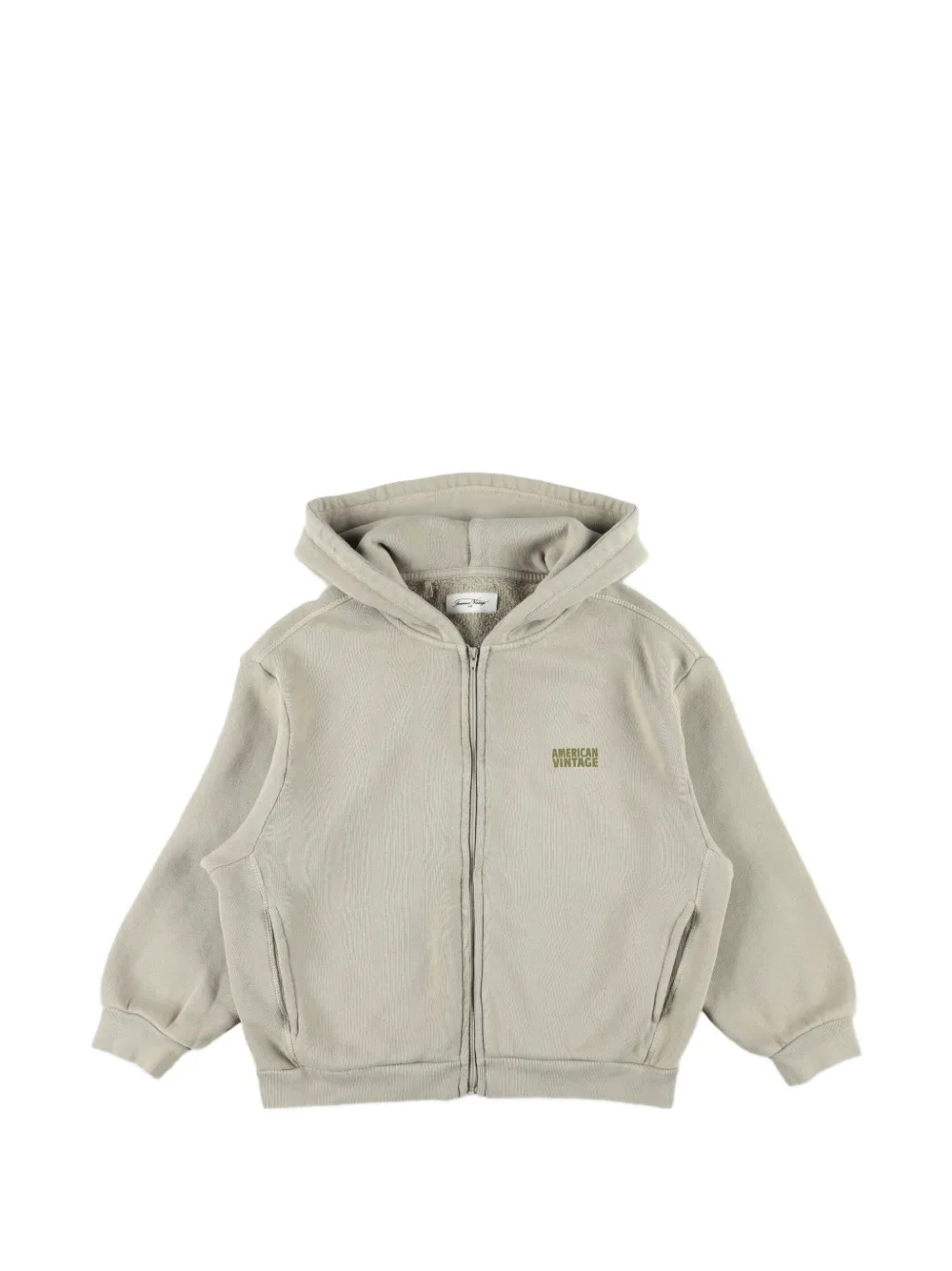 American Vintage Kids Izubird zip-up hoodie - Toni neutri