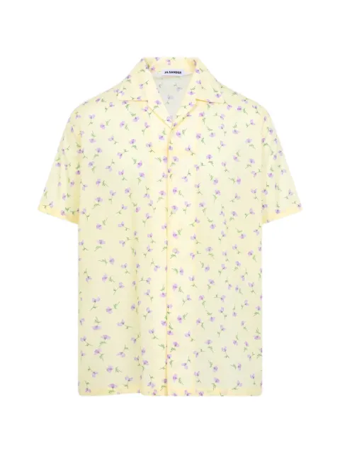 Jil Sander floral-print short-sleeve shirt