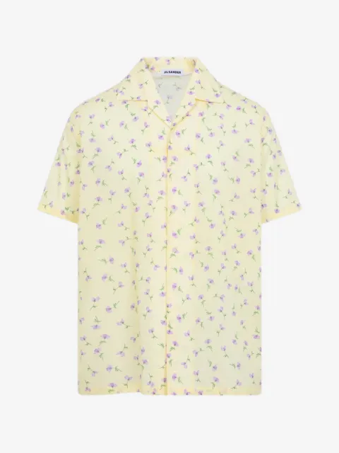 Jil Sander camisa manga corta con estampado floral