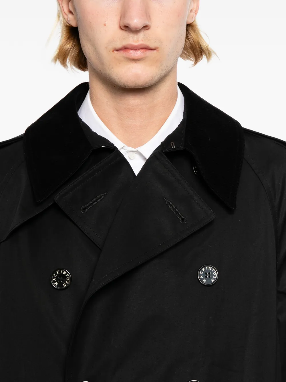 Junya Watanabe MAN Jas met dubbele rij knopen en split Zwart