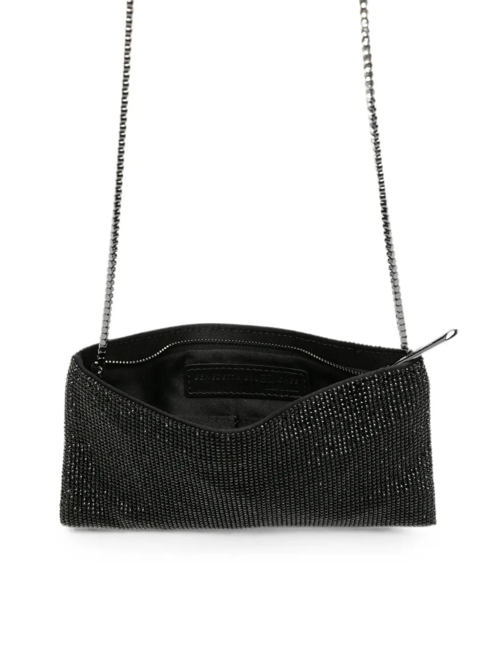 Benedetta Bruzziches Clutch verfraaid met kristallen Zwart