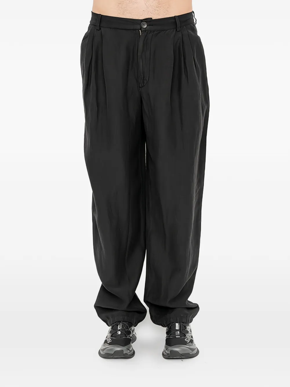 Andrea Ya'aqov pleated trousers - Nero