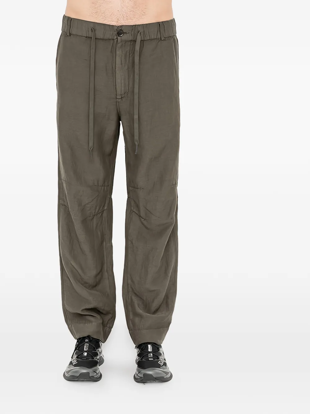 Andrea Ya'aqov drawstring trousers - Marrone