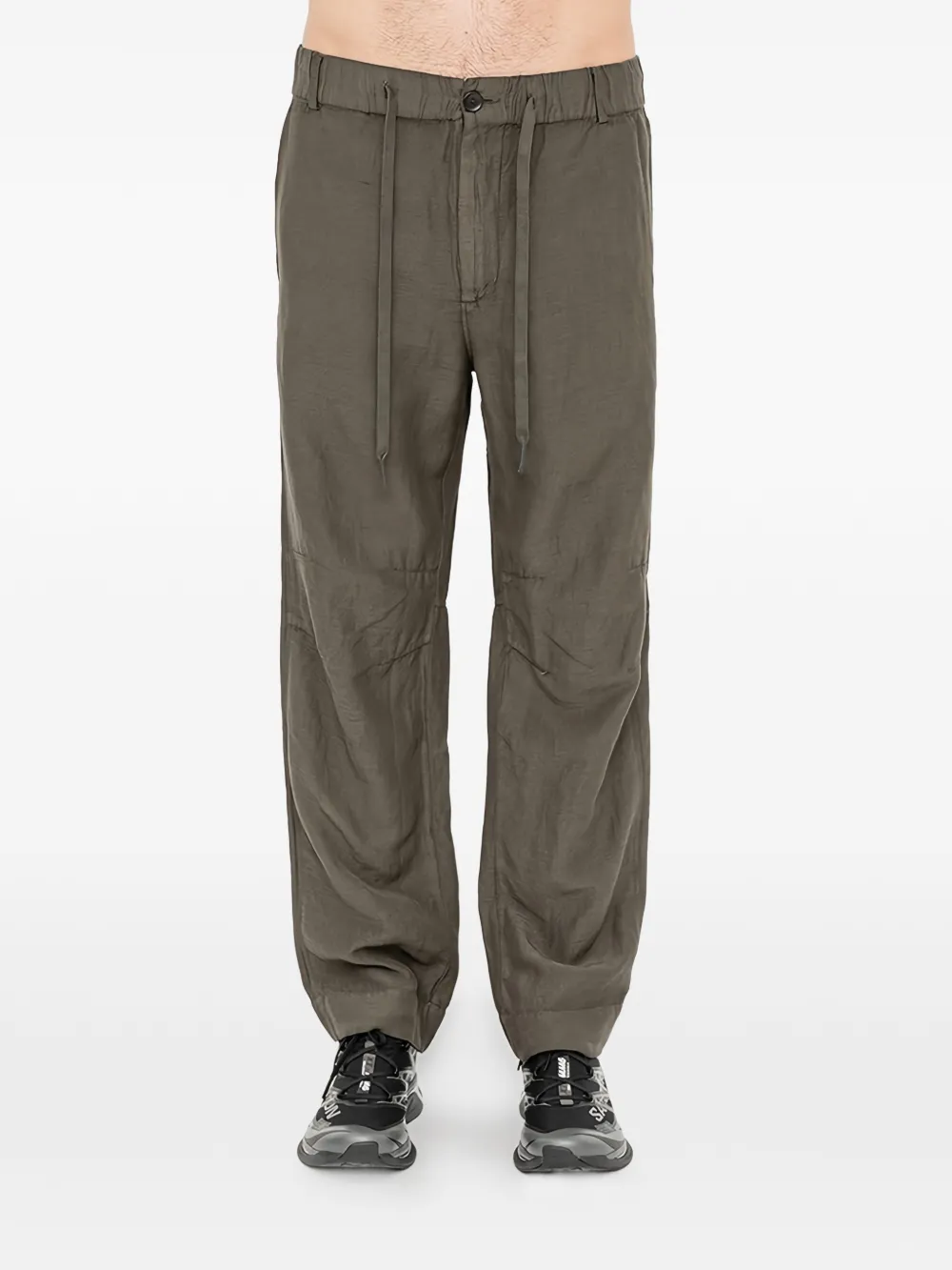 Andrea Ya'aqov drawstring trousers - Marrone