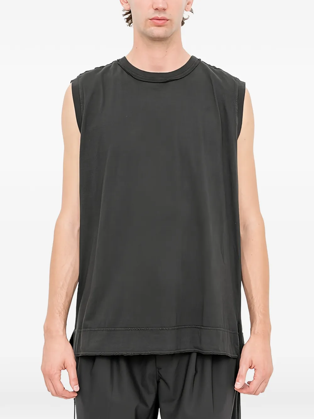 Andrea Ya'aqov sleveless panelled T-shirt - Grigio