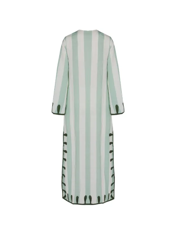 green and black striped maxi dress ASOS DESIGN knitted maxi dress in black and green stripe