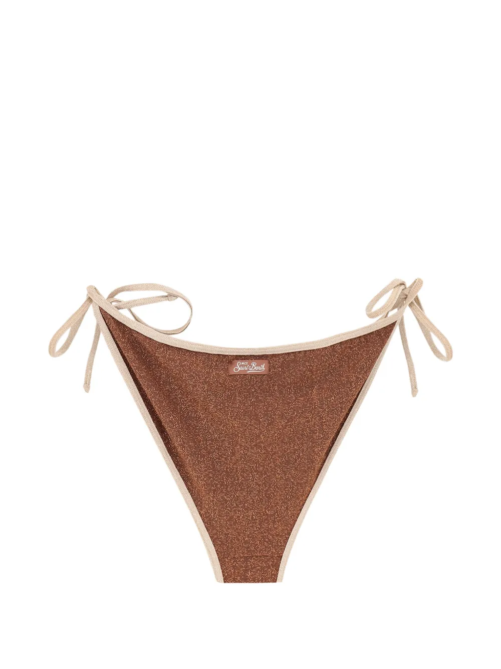 MC2 Saint Barth Virgo bikinislip met gestrikt effect en glitters Bruin