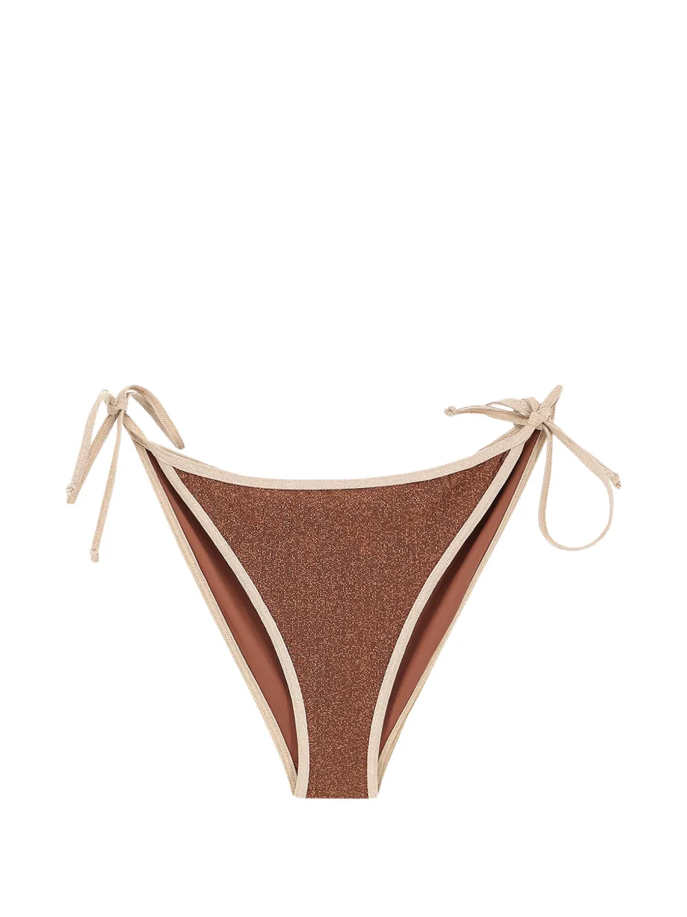 MC2 Saint Barth Virgo bikinislip met gestrikt effect en glitters Bruin