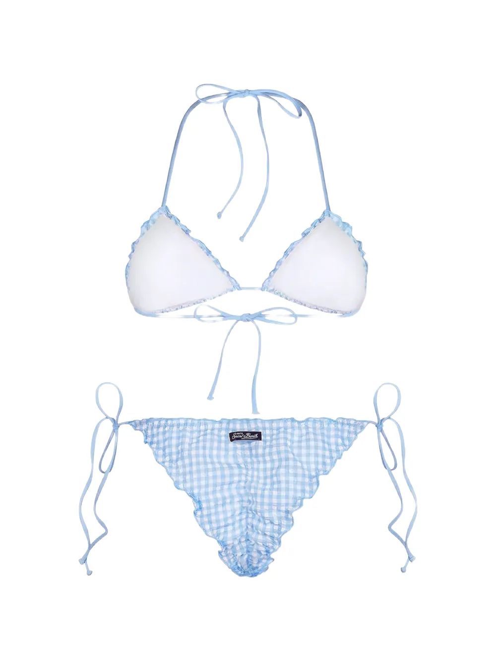 MC2 Saint Barth Sagitami bikini met vichy patroon Blauw