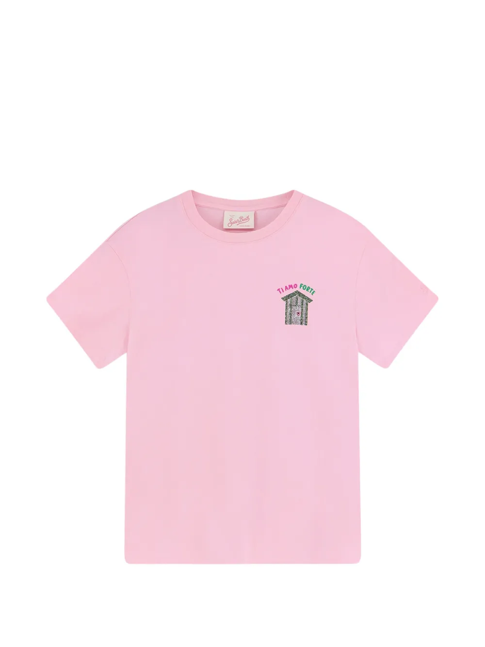 MC2 Saint Barth T-shirt met stras Roze