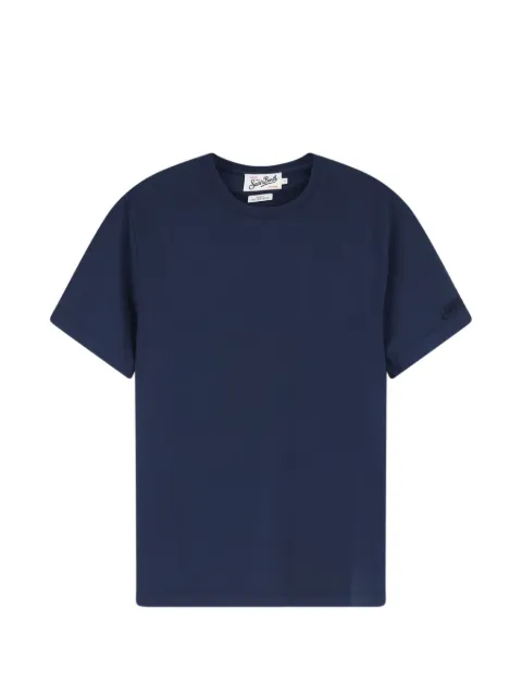 MC2 Saint Barth embroidered-logo cotton-crepe t-shirt