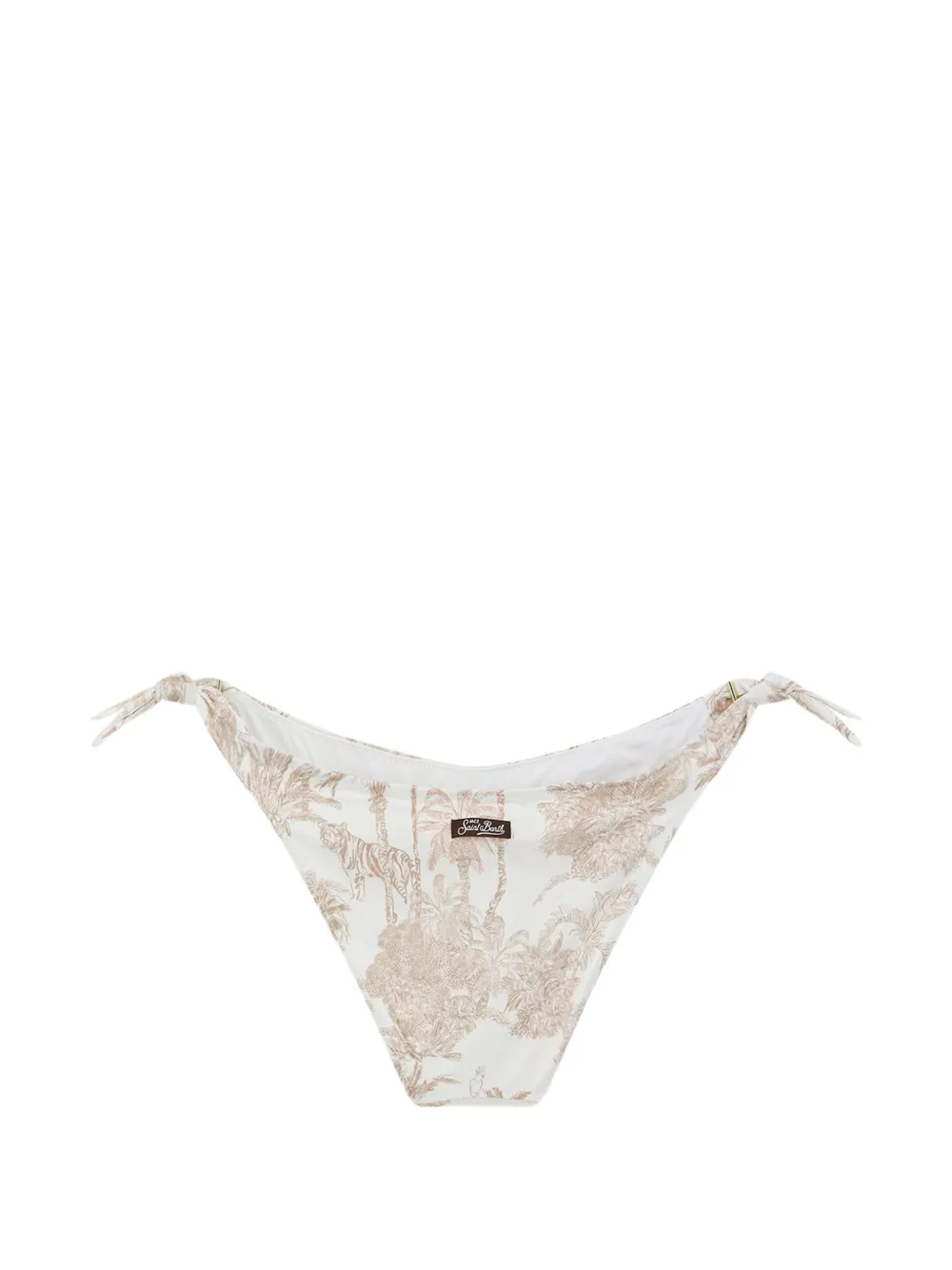 MC2 Saint Barth Yali bikinislip met gestrikte zijkant Wit