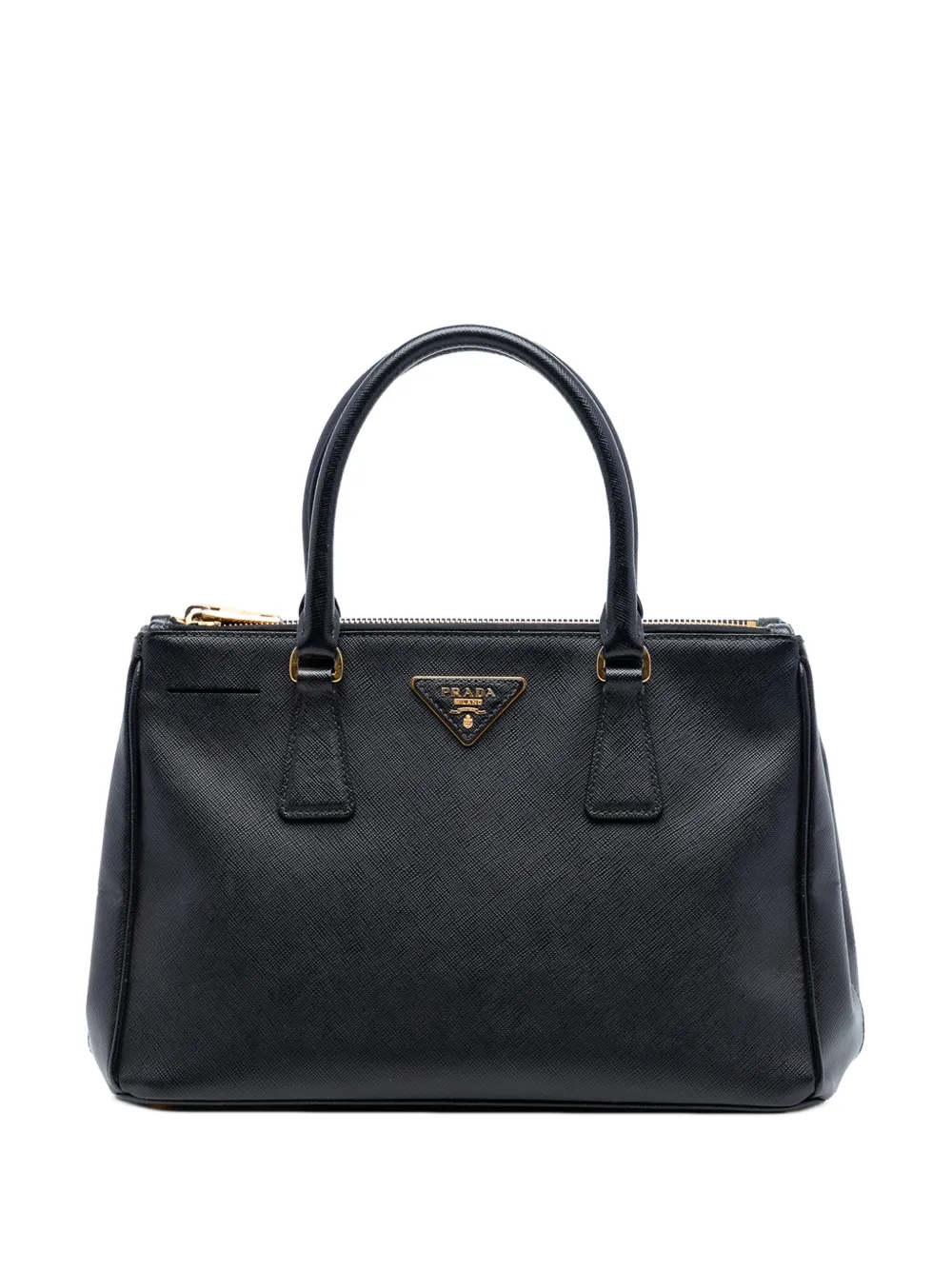 Prada Pre-Owned 2010-2026 Medium Saffiano Lux Galleria Double Zip satchel - Nero