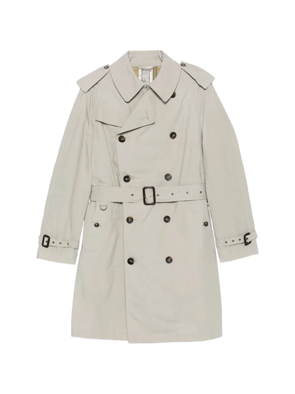 L'impermeabile double-breasted belted coat - Grigio