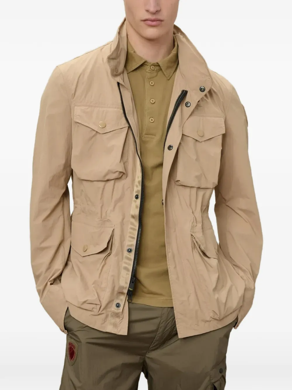  Blauer Whipple Multi-pocket Windbreaker Jacket - Neutrals 
