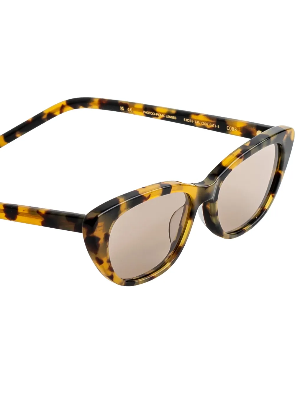 Kaleos Cobb zonnebril met cat-eye montuur Bruin