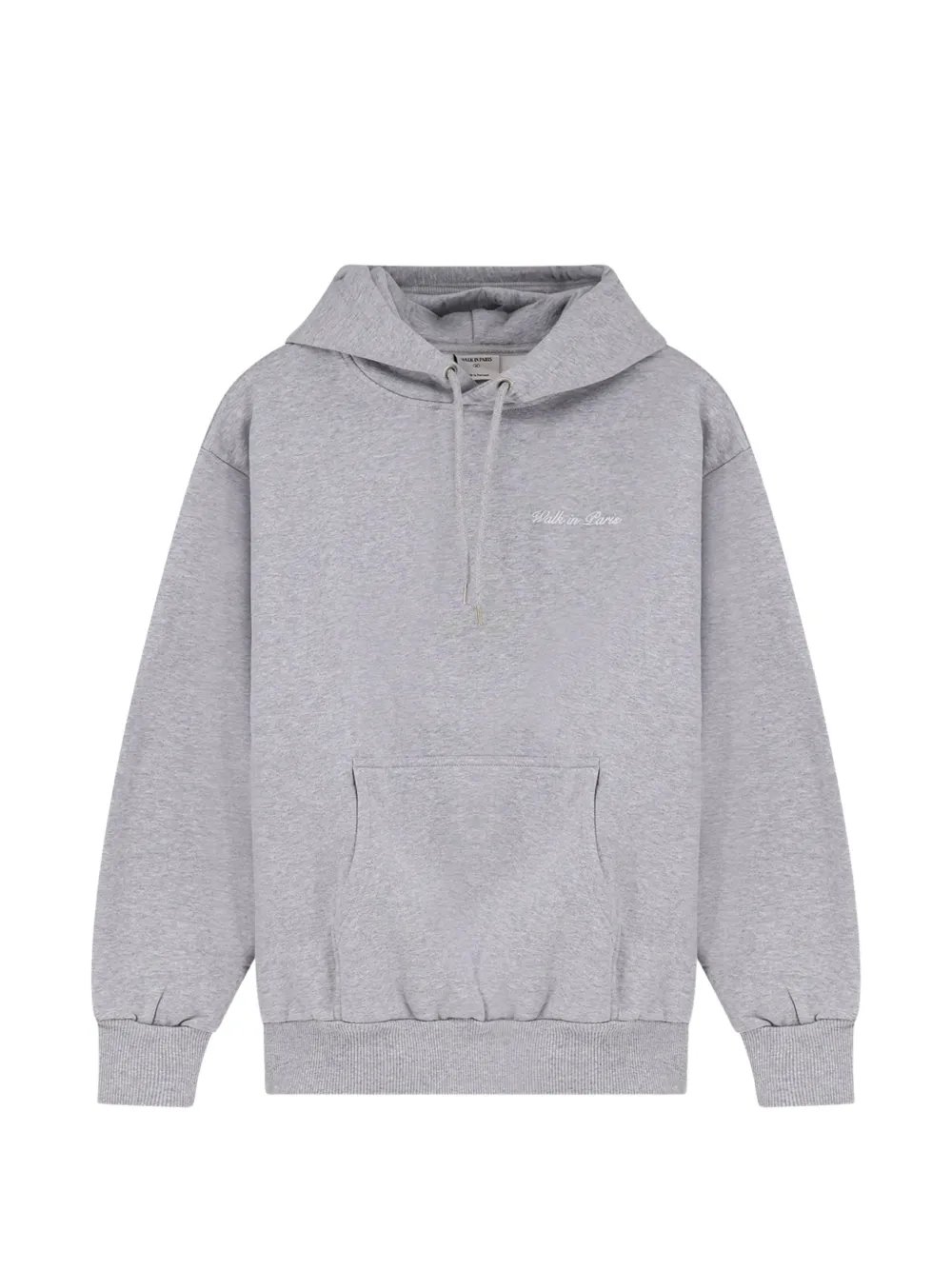 WALK IN PARIS Timeless embroidered hoodie - Grau