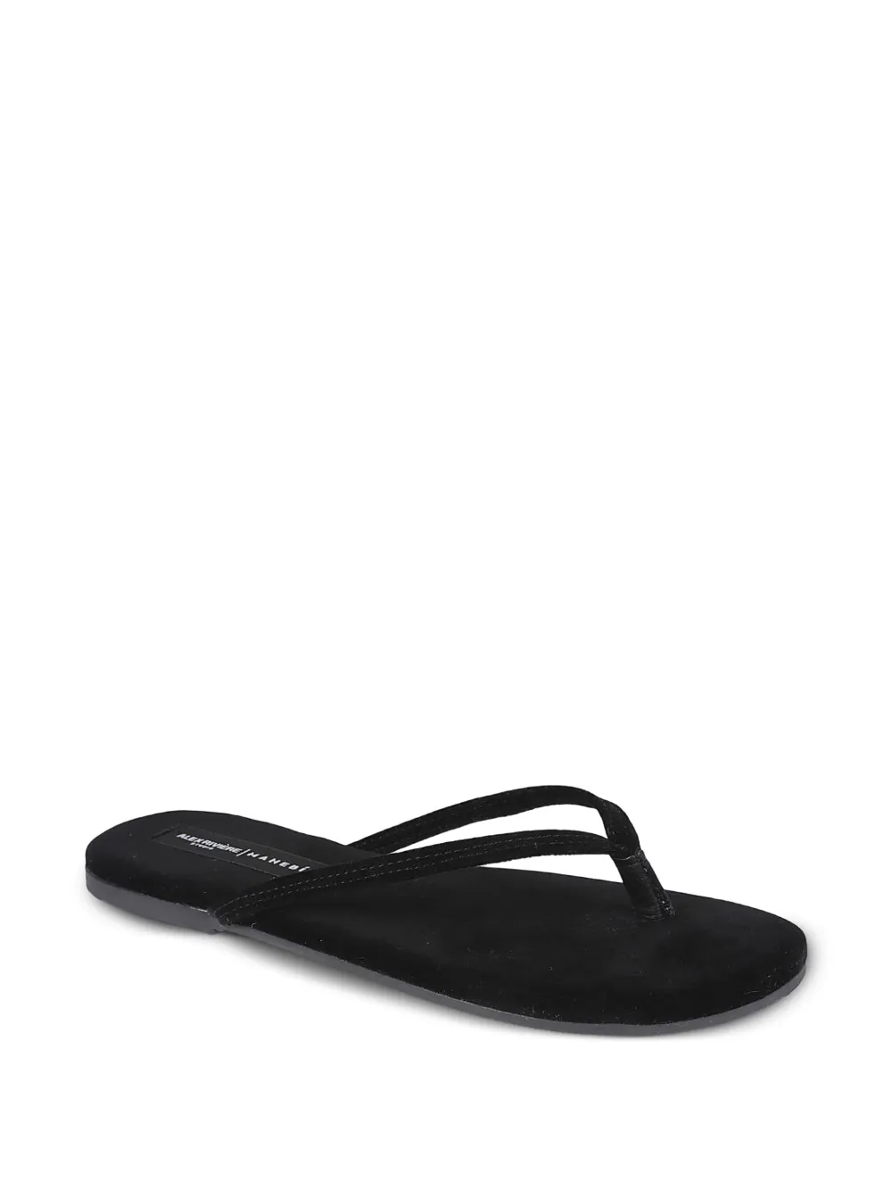 Manebi suede sandals Zwart
