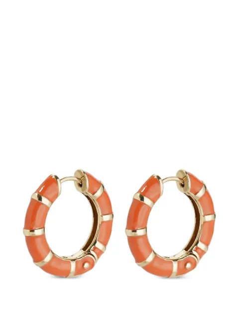Gas Bijoux bambou hoop earrings