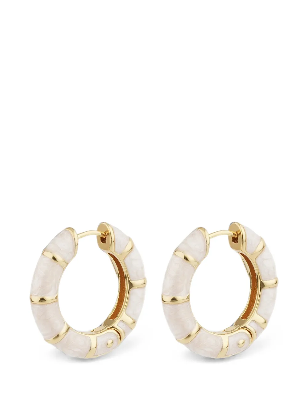 Gas Bijoux bambou hoop earrings