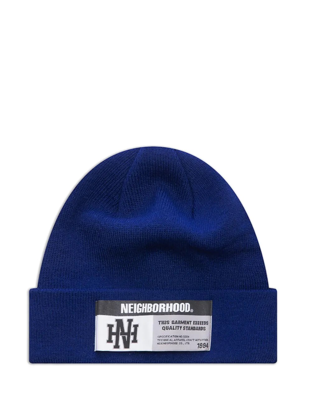 Neighborhood logo-patch beanie hat - Blu