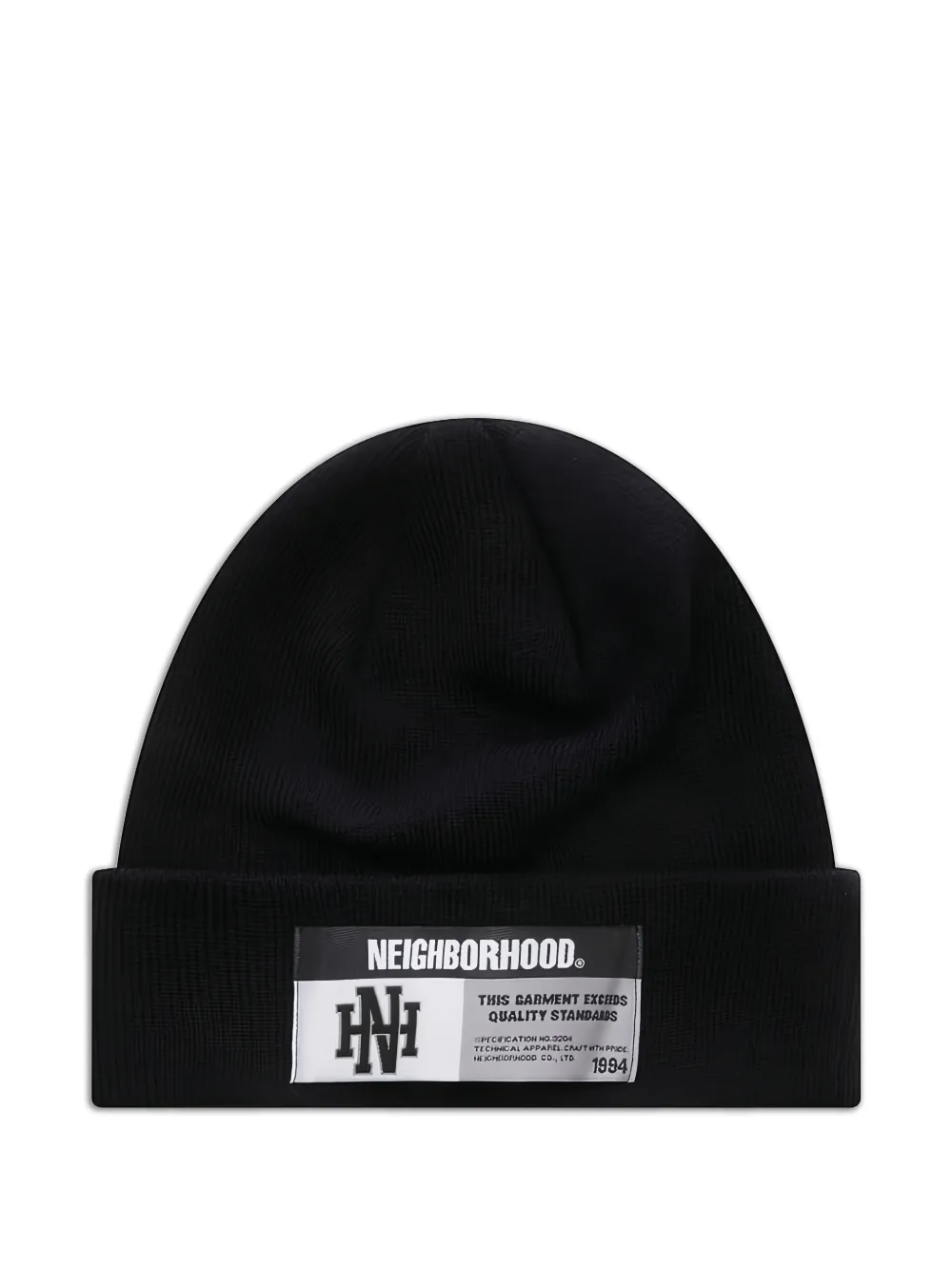 Neighborhood logo patch beanie - Nero