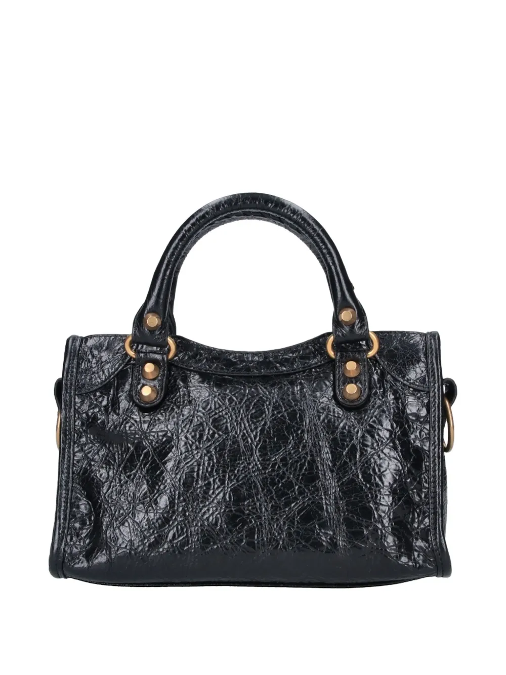  Balenciaga Stud-embellished Mini Bag - Black 