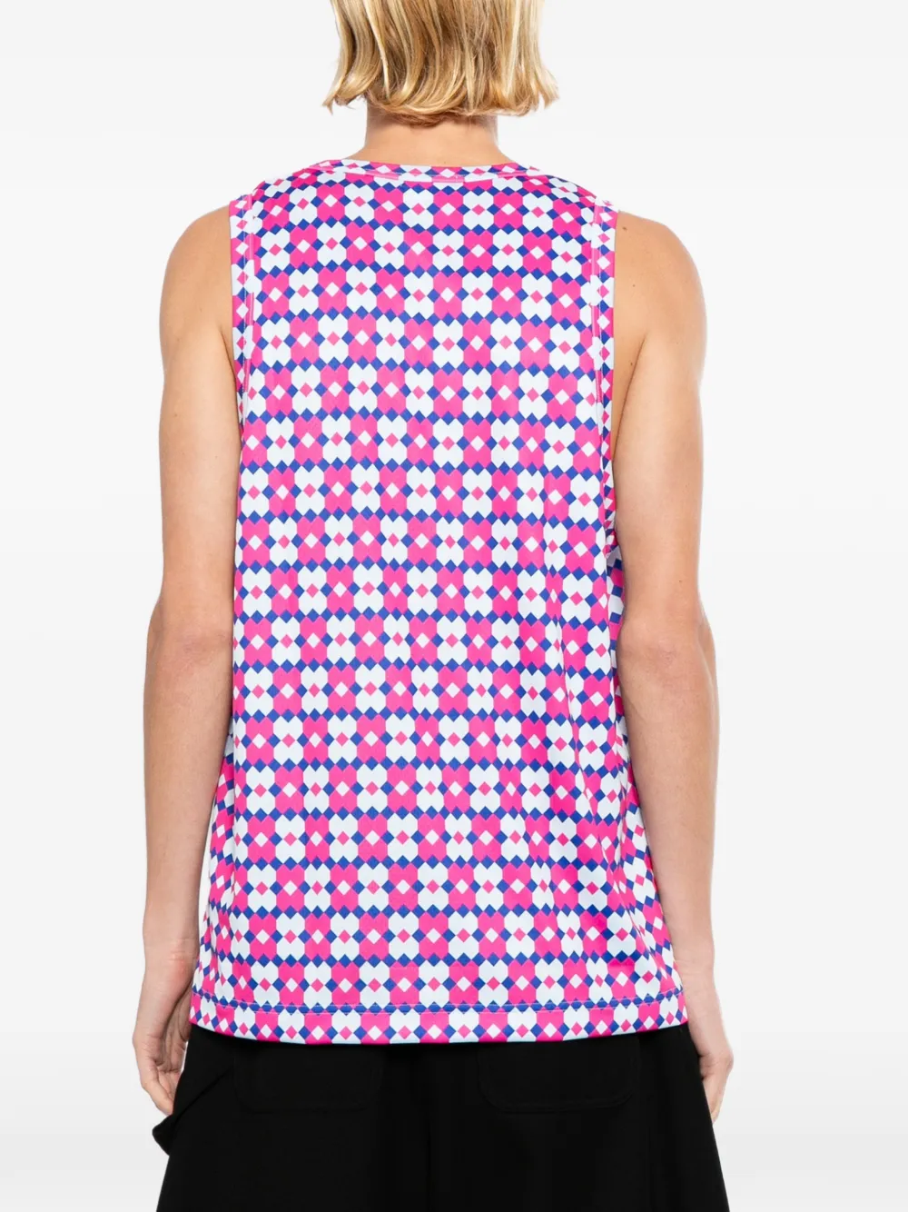 Comme des Garçons Homme Plus Top met patroon Roze