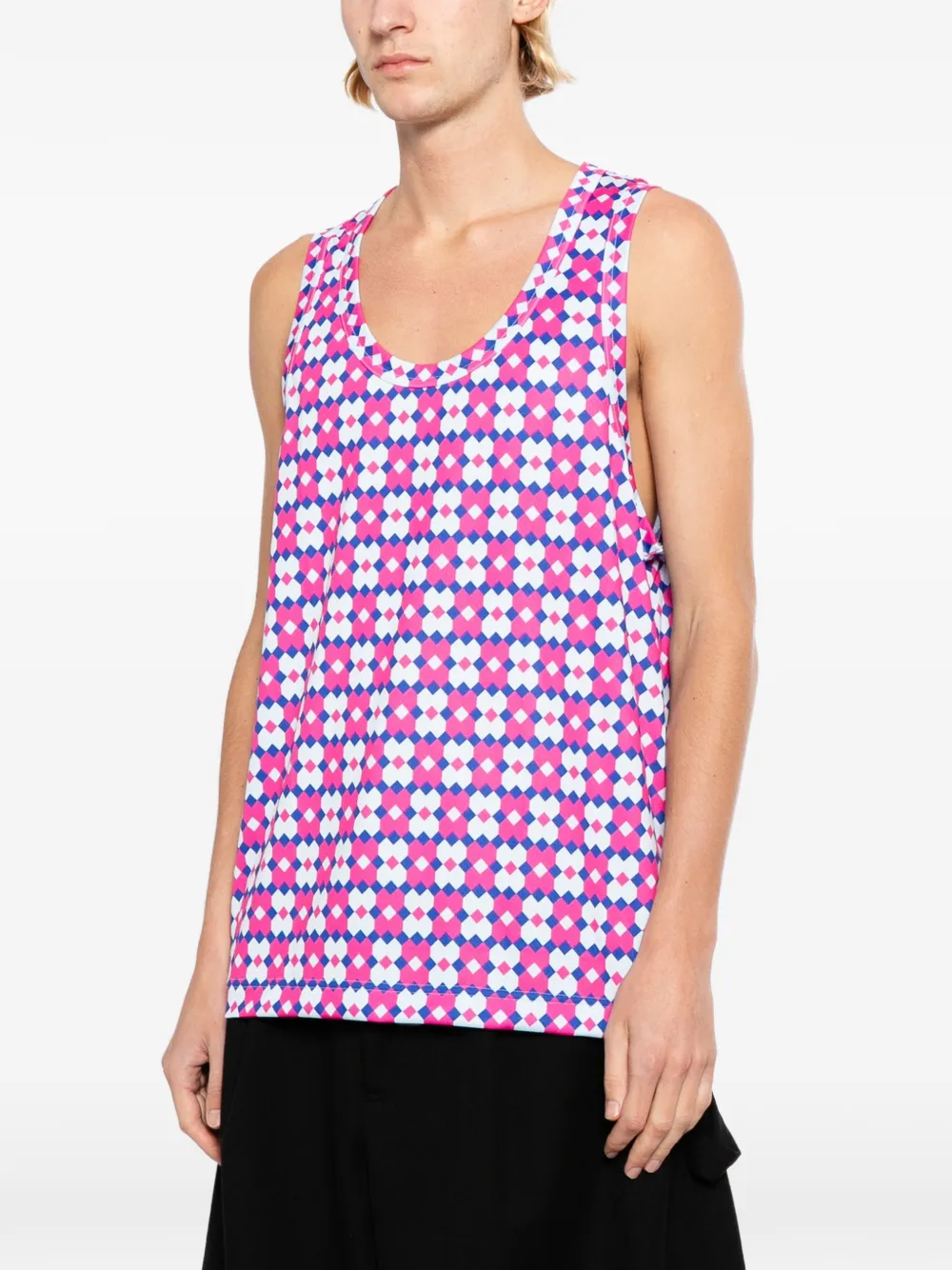Comme des Garçons Homme Plus Top met patroon Roze