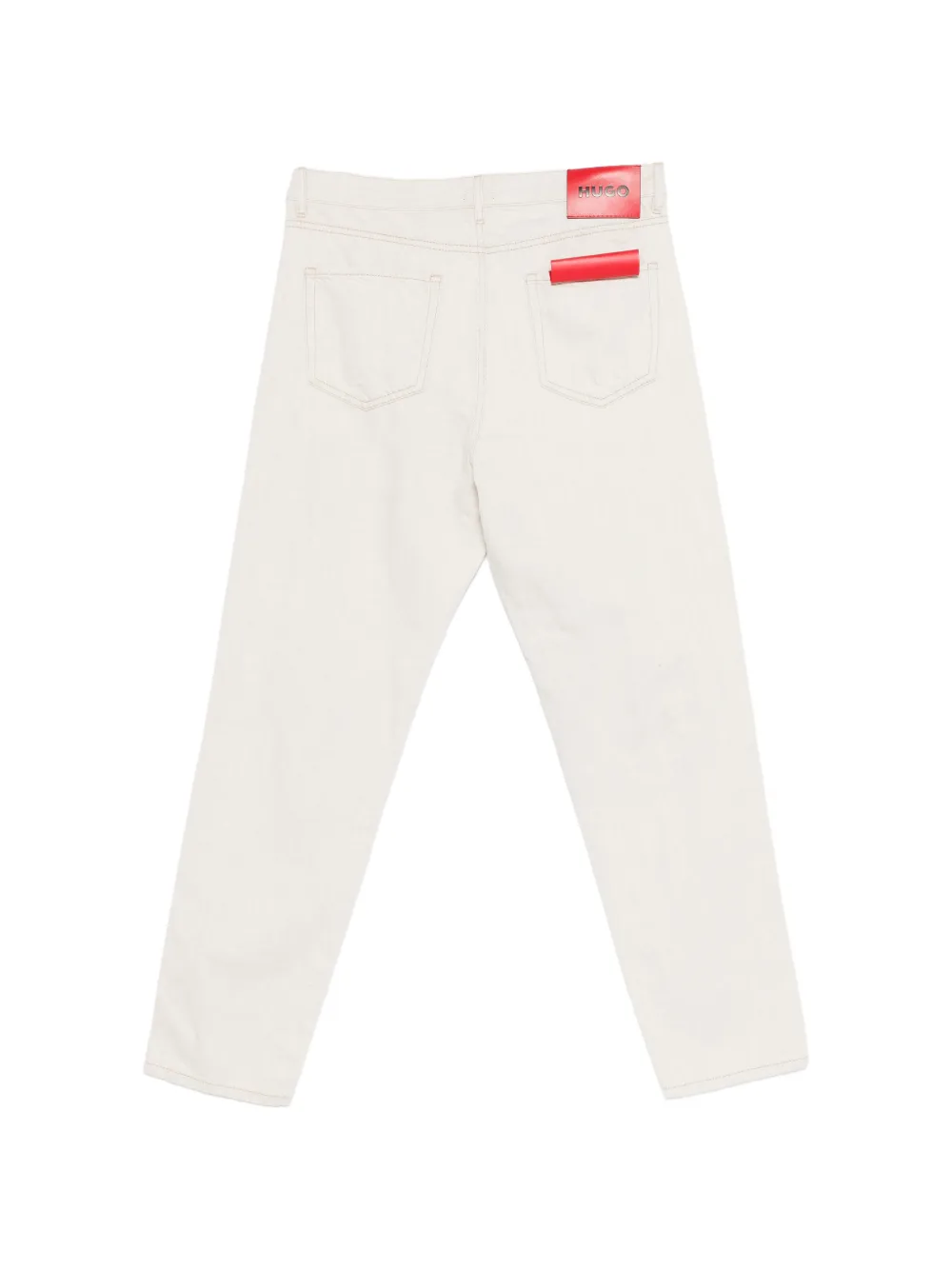 BOSS logo-patch jeans | Regular-Fit & Straight Leg Pants | Image 2