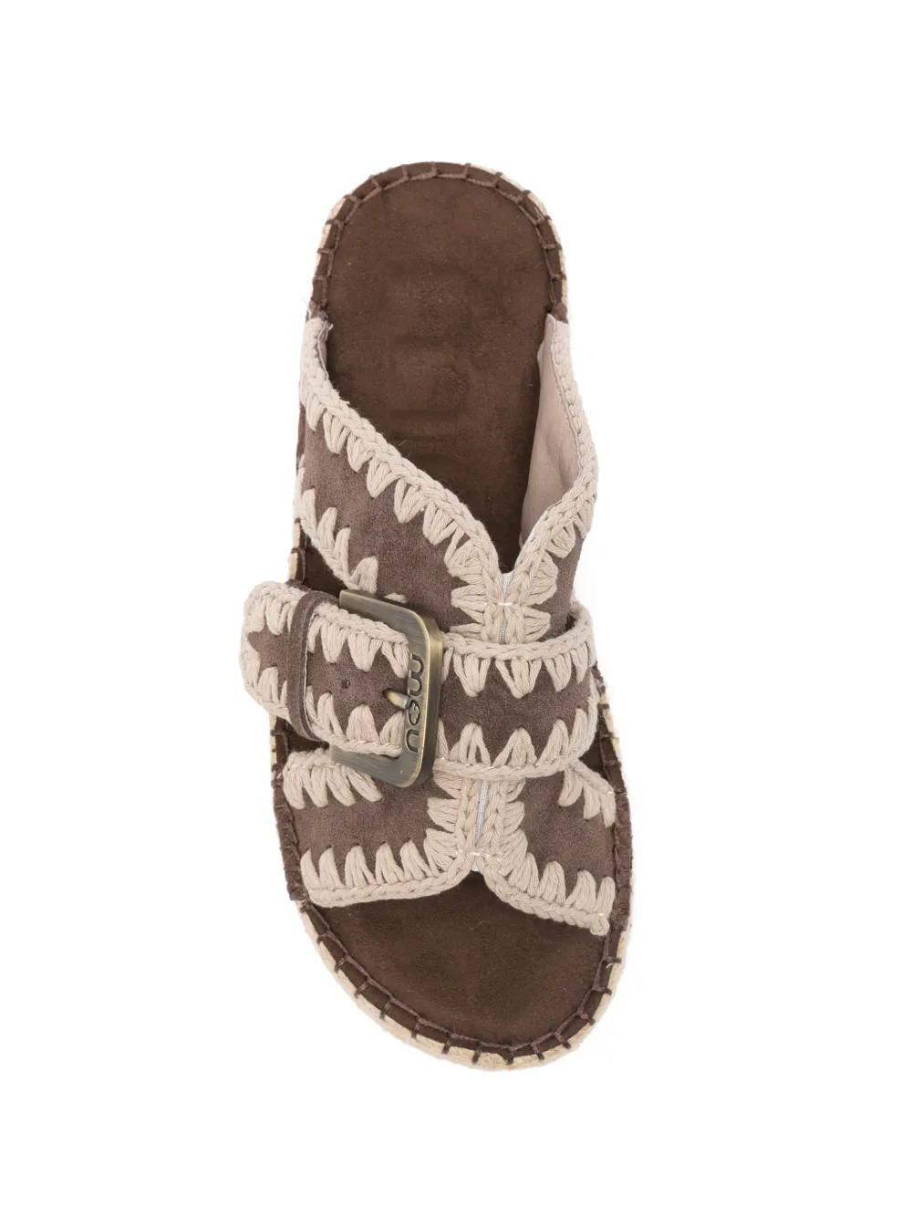 Mou Sandalen met gesp en bandjes Bruin