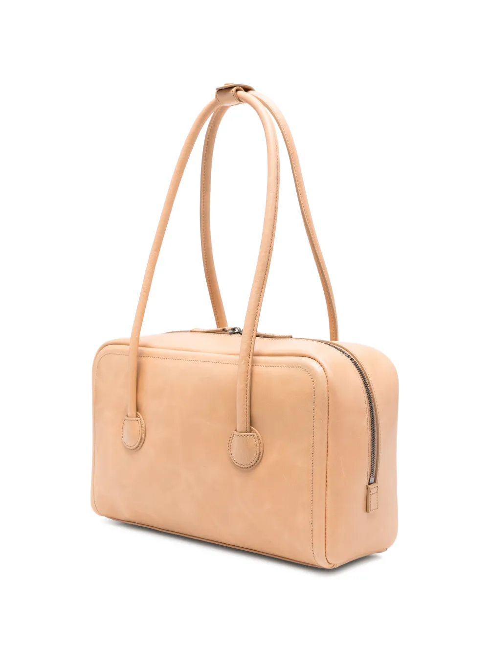 Marge Sherwood Leren schoudertas Beige
