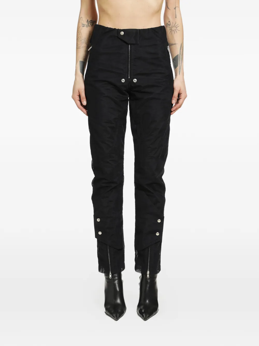 Rick Owens zip trousers - Nero