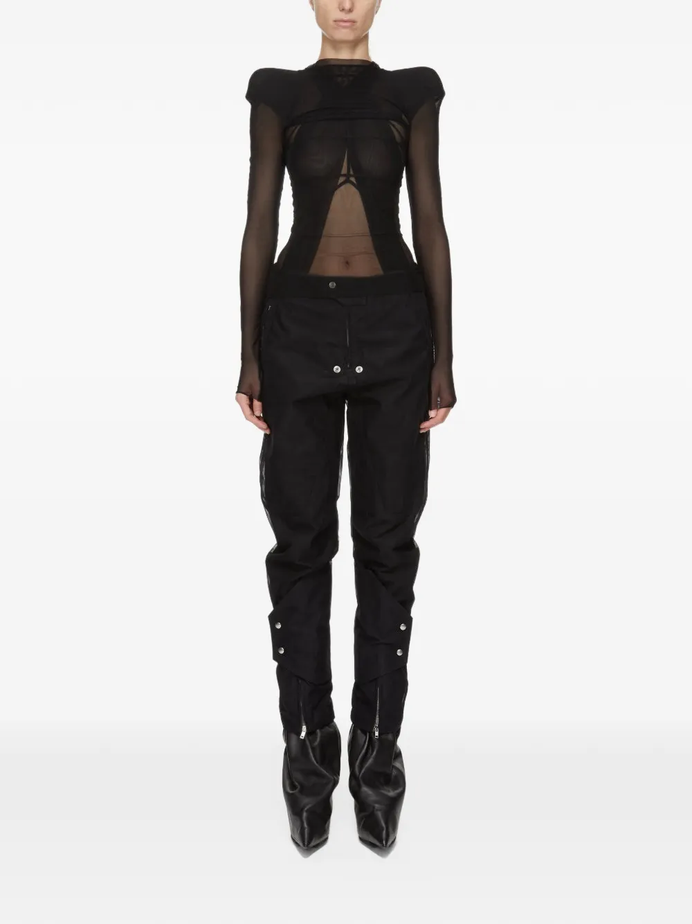 Rick Owens Broek met rits Zwart