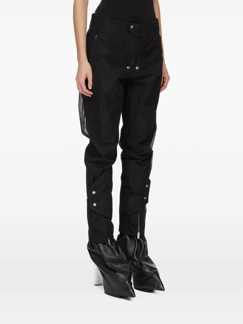 Rick Owens Broek met rits Zwart